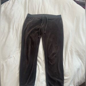 Juicy Couture Velour Jogger Pants Tracksuit Grey Y2K VTG Authentic Silver